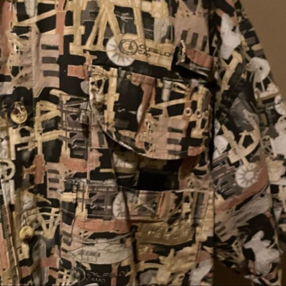 Oil field Camo Fishing Shirt Size Small - Picture 5 of 7